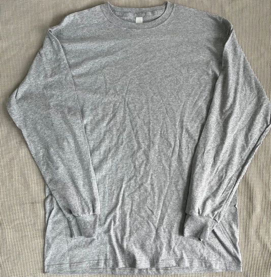 Custom Adult L/S - Large/Heather Grey