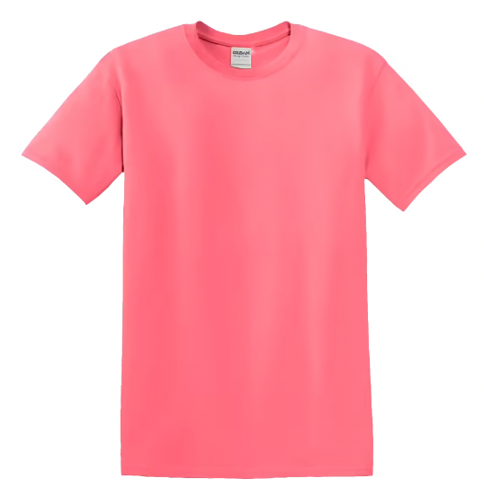 Custom Adult Tee - Large/Coral Silk